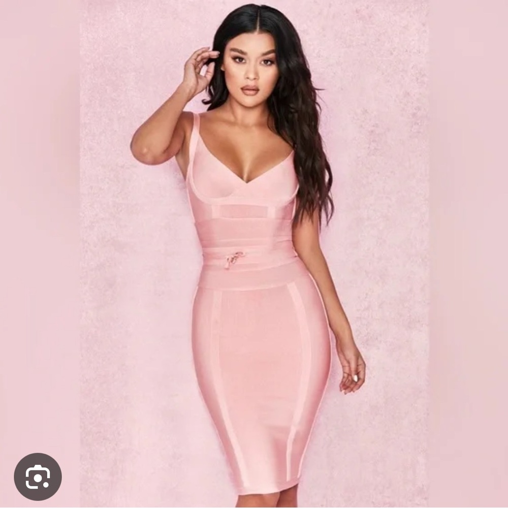House of CB bandage dress pink size small